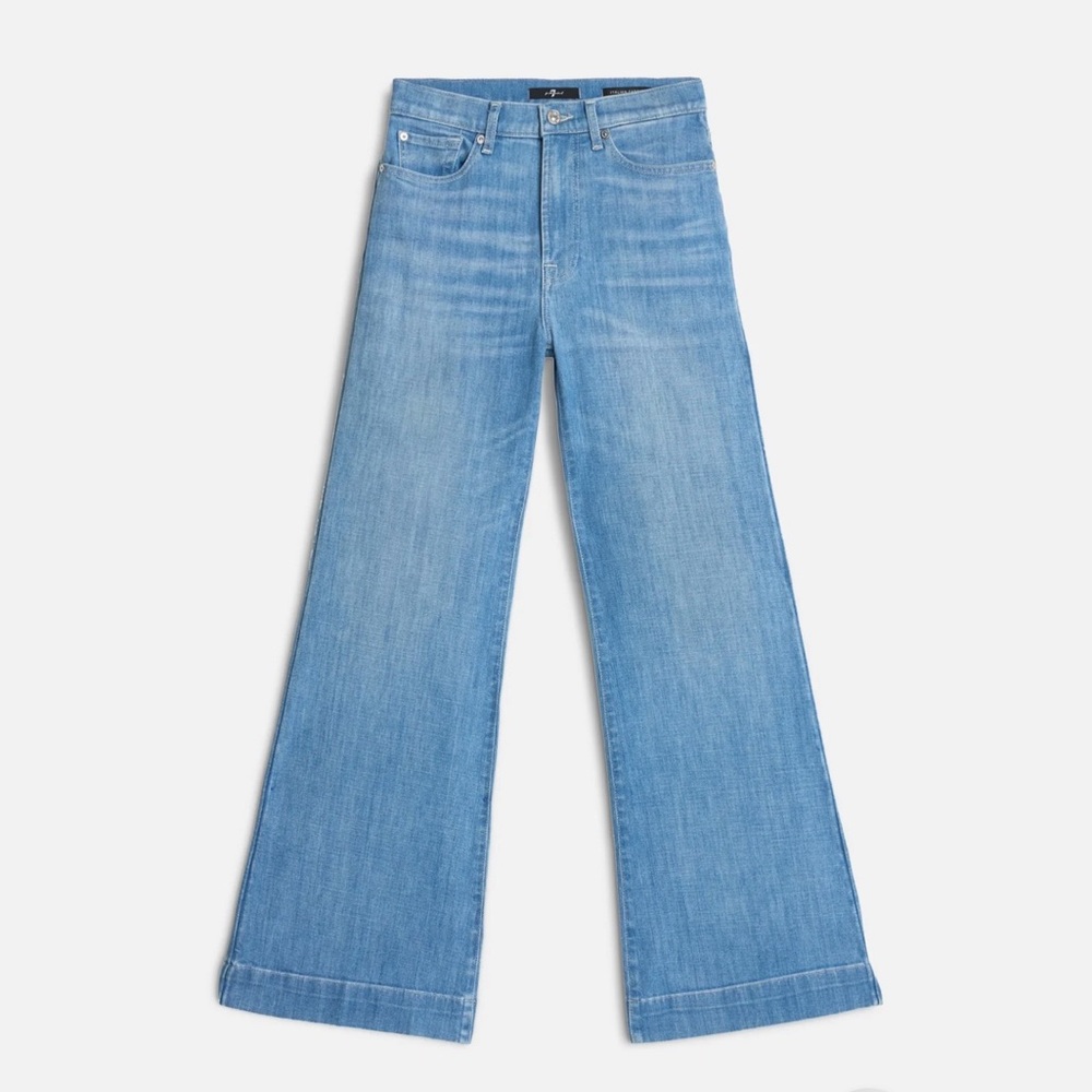 NWT 7 For All Mankind Modern Dojo High Rise Trouser Flare Jeans 27